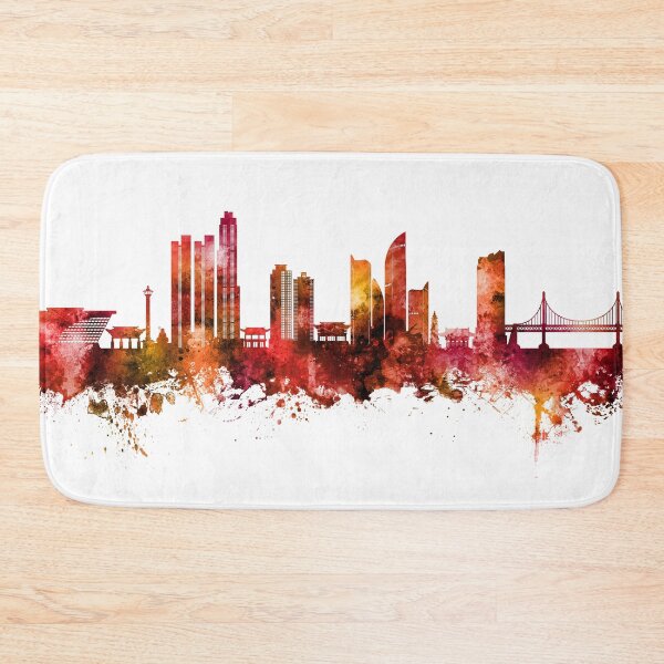 Item preview, Busan Skyline South Korea designed and sold by ArtPrints.