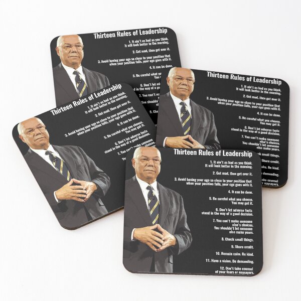 Item preview, Colin Powell | Thirteen Rules of Leadership v2 | Motivation | Inspiration | US Secretary of State | Wall Art | Print designed and sold by SmashingInkster.