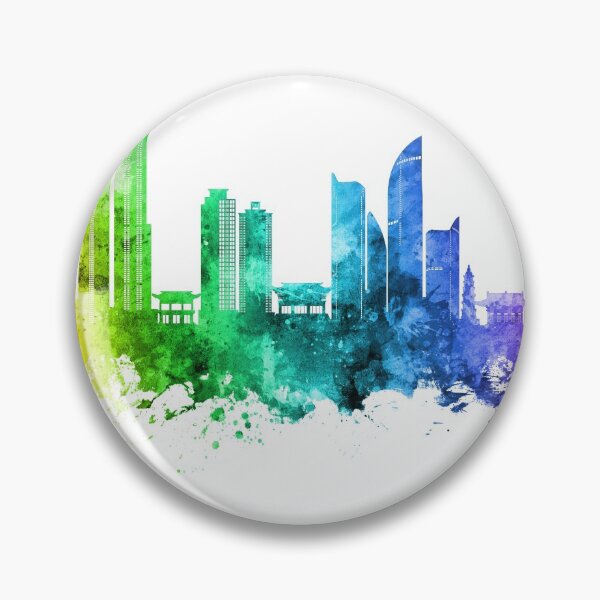 Item preview, Busan Skyline South Korea designed and sold by ArtPrints.