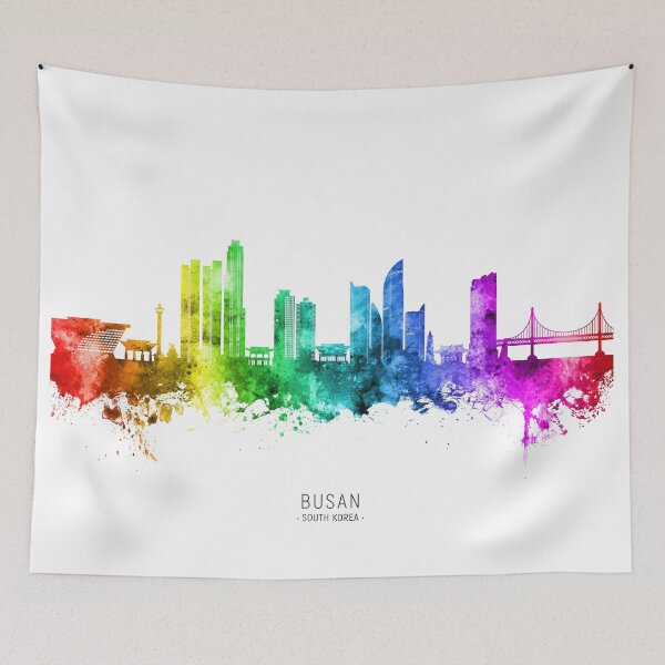 Item preview, Busan Skyline South Korea designed and sold by ArtPrints.