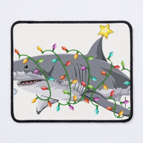 Item preview, Shark with xmas hat designed and sold by BeanxMax.
