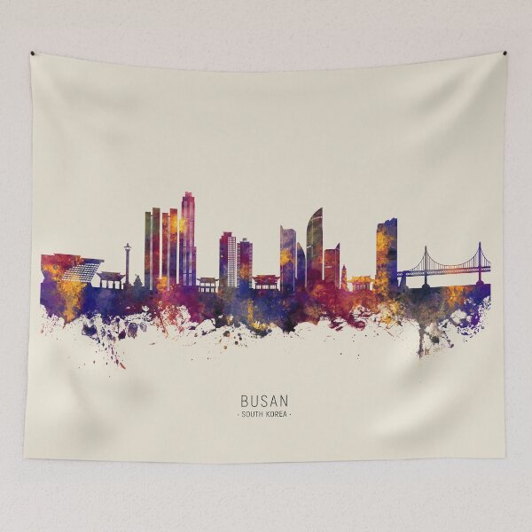 Item preview, Busan Skyline South Korea designed and sold by ArtPrints.