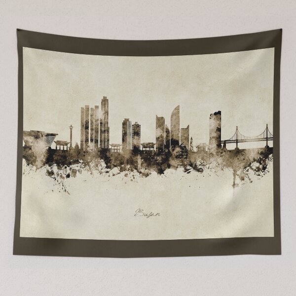 Item preview, Busan Skyline South Korea designed and sold by ArtPrints.