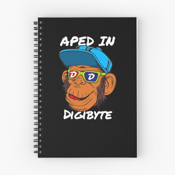 Item preview, Aped Into Digibyte DGB Monkey Ape Crypto Cryptocurrency designed and sold by Bitcoin-Fashion.