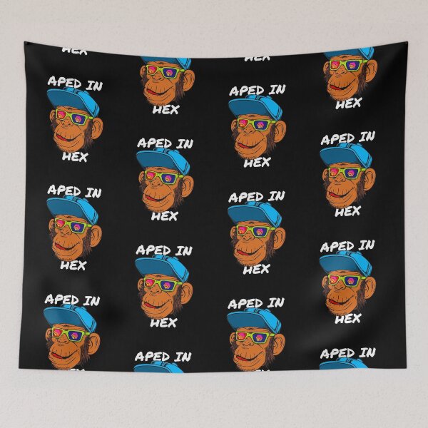 Item preview, Aped Into Ethereum HEX Monkey Ape Crypto Cryptocurrency designed and sold by Bitcoin-Fashion.