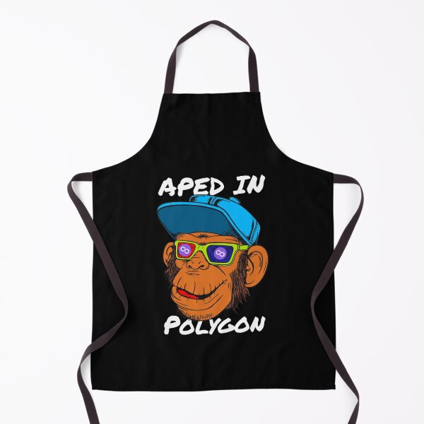 Item preview, Aped Into Polygon MATIC Monkey Ape Crypto Cryptocurrency designed and sold by Bitcoin-Fashion.