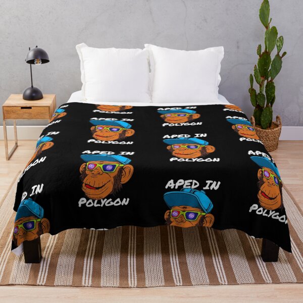 Item preview, Aped Into Polygon MATIC Monkey Ape Crypto Cryptocurrency designed and sold by Bitcoin-Fashion.
