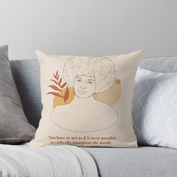 Item preview, Angela Davis | You Have to Act | Line Art | Black Lives Matter | Sheroes | Quote | BLM | Social Action | Print | Poster | designed and sold by SmashingInkster.