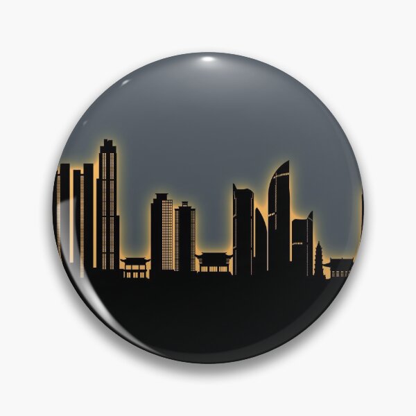 Item preview, Busan Skyline South Korea designed and sold by ArtPrints.