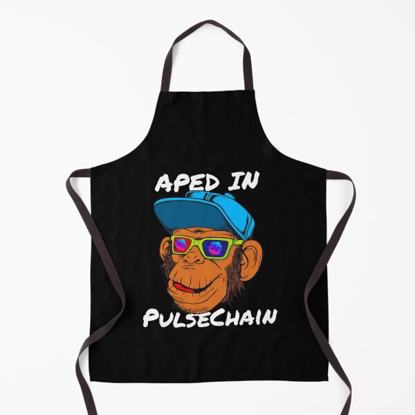 Item preview, Aped Into PulseChain Monkey Ape Crypto Cryptocurrency designed and sold by Bitcoin-Fashion.