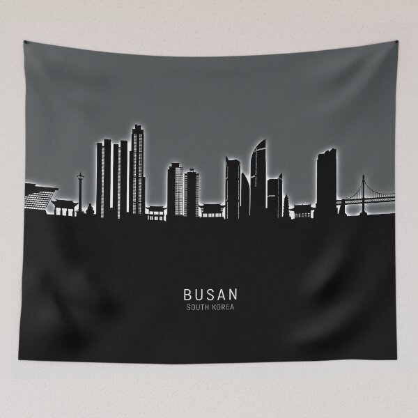 Item preview, Busan Skyline South Korea designed and sold by ArtPrints.