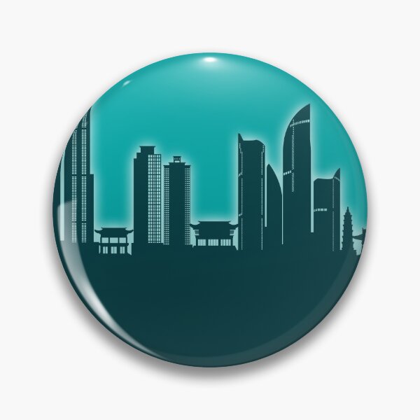 Item preview, Busan Skyline South Korea designed and sold by ArtPrints.