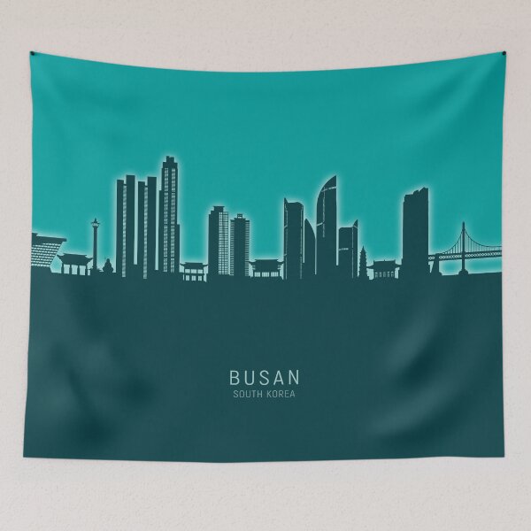 Item preview, Busan Skyline South Korea designed and sold by ArtPrints.