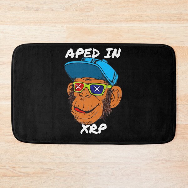 Item preview, Aped Into XRP Monkey Ape Crypto Cryptocurrency designed and sold by Bitcoin-Fashion.