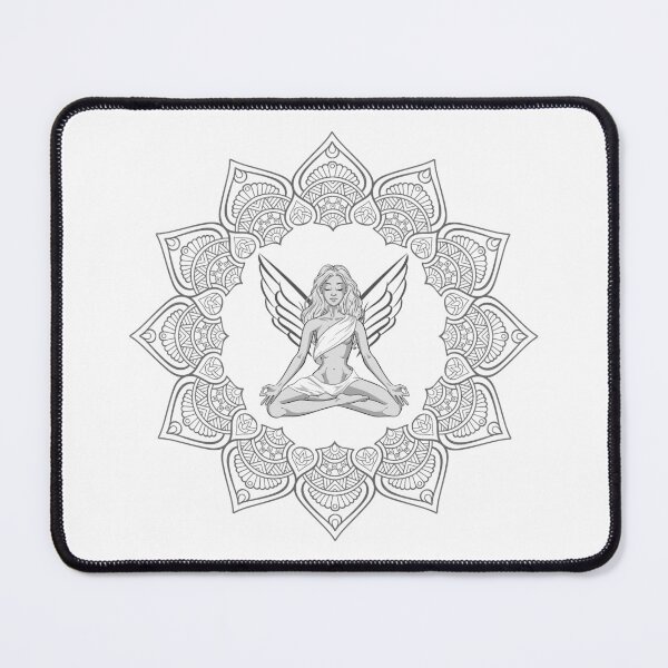 Item preview, Yoga, meditation, mandala, angel wings, angels, OM designed and sold by MartinEngel.