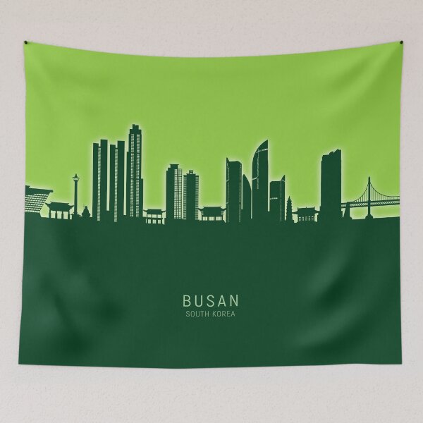 Item preview, Busan Skyline South Korea designed and sold by ArtPrints.