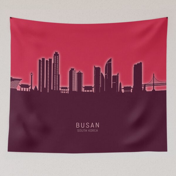 Item preview, Busan Skyline South Korea designed and sold by ArtPrints.