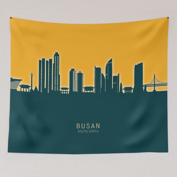 Item preview, Busan Skyline South Korea designed and sold by ArtPrints.