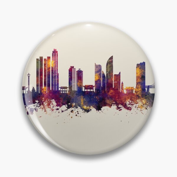 Item preview, Busan Skyline South Korea designed and sold by ArtPrints.