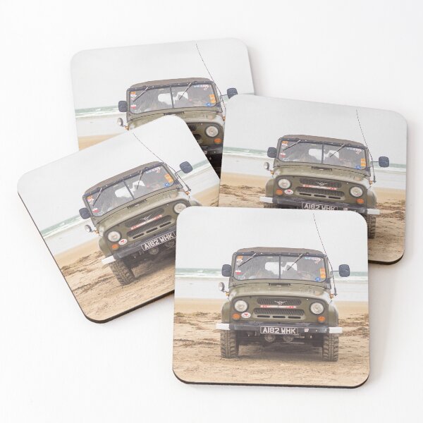 Item preview, Uaz on a beach designed and sold by Yanooshe.