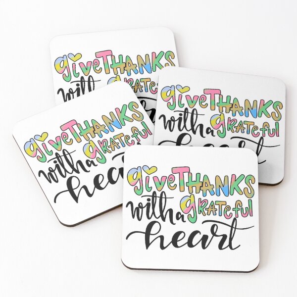 Item preview, Give Thanks with a Grateful Heart, Rainbow designed and sold by dalypdesign.