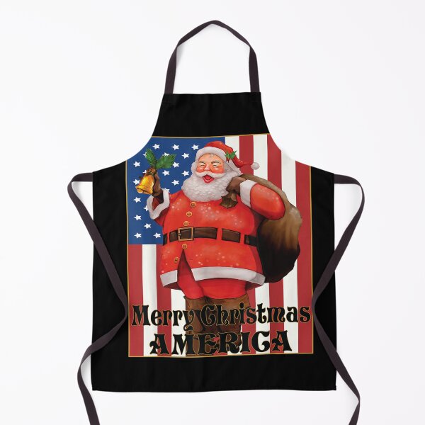 Item preview, Merry Christmas America Santa Claus Funny Usa Flag vintage designed and sold by be-awesome-.