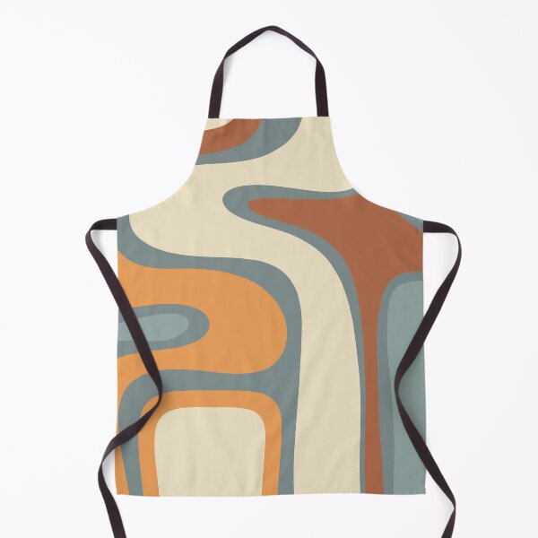 Item preview, Copacetic Retro Abstract Slate Blue Orange Rust Cream designed and sold by kierkegaard.