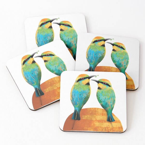 Item preview, Rainbow Bee-eaters designed and sold by Karin Taylor.