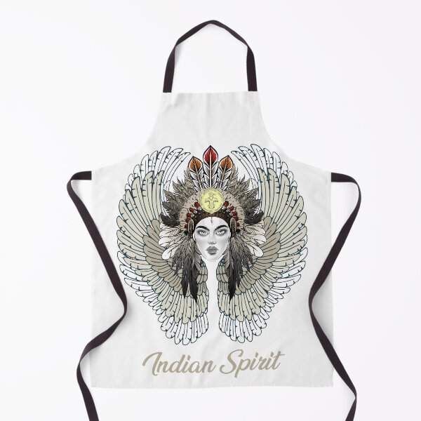 Item preview, American Indian woman with feathers and angel wings designed and sold by MartinEngel.