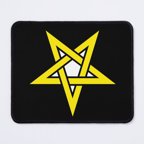Item preview, Reverse Yellow Pentagram Satanic Satanism designed and sold by darknessjeff86.