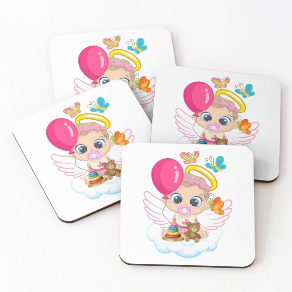 Item preview, Baby, angel, girl with angel wings, balloon designed and sold by MartinEngel.