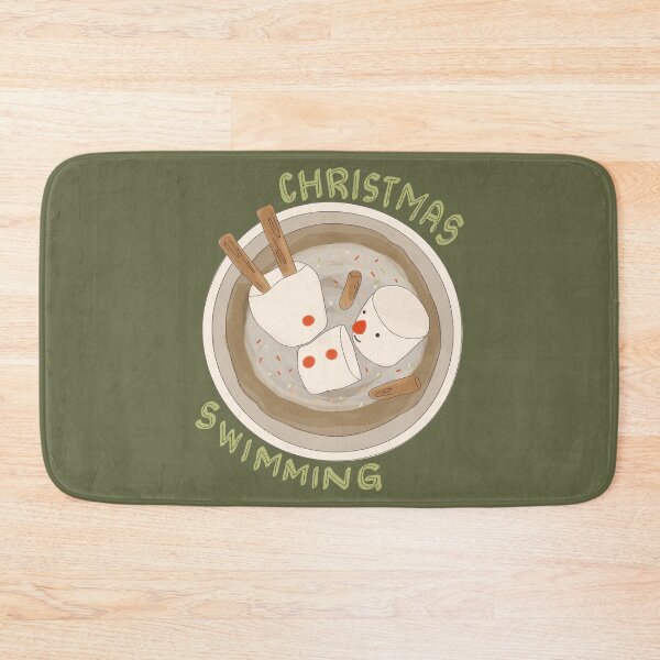 Item preview, Marshmallow Snowman Swimming in Holiday Drink designed and sold by aaalou.