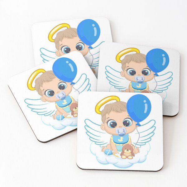 Item preview, Baby, angel, boy with angel wings, balloon designed and sold by MartinEngel.