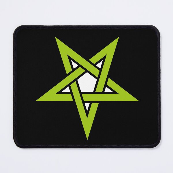 Item preview, Reverse Green Pentagram Satanic Satanism designed and sold by darknessjeff86.