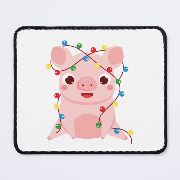 Item preview, Cute Pig Christmas Lights designed and sold by AlysaWithArt.