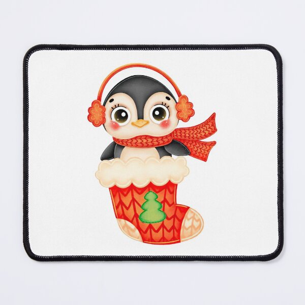 Item preview, Winter Penguin Stocking designed and sold by AlysaWithArt.