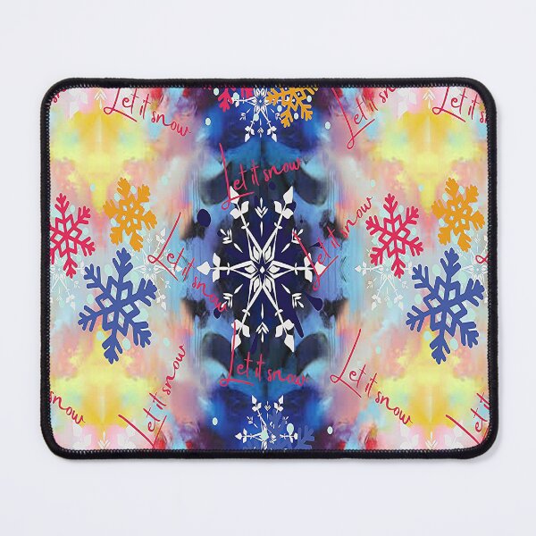 Item preview, Let it Snow,Festive Snowflakes, Buffalo Plaid Christmas Day, Family Christmas Making Memories designed and sold by Adri Barnard.