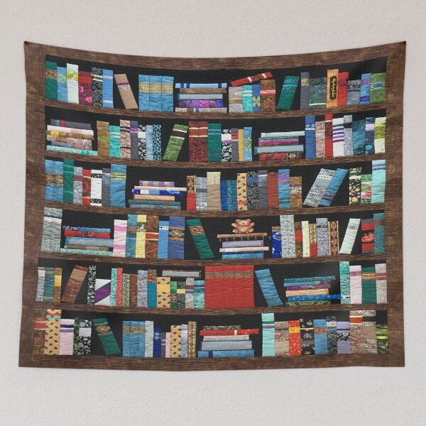 Item preview, Bookshelf And Bear designed and sold by AlysaWithArt.