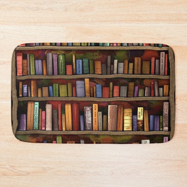 Item preview, Library Vintage Bookshelves designed and sold by AlysaWithArt.