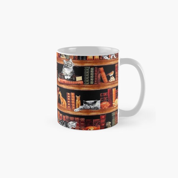 Item preview,  Bookshelf And Sleeping Cat designed and sold by AlysaWithArt.