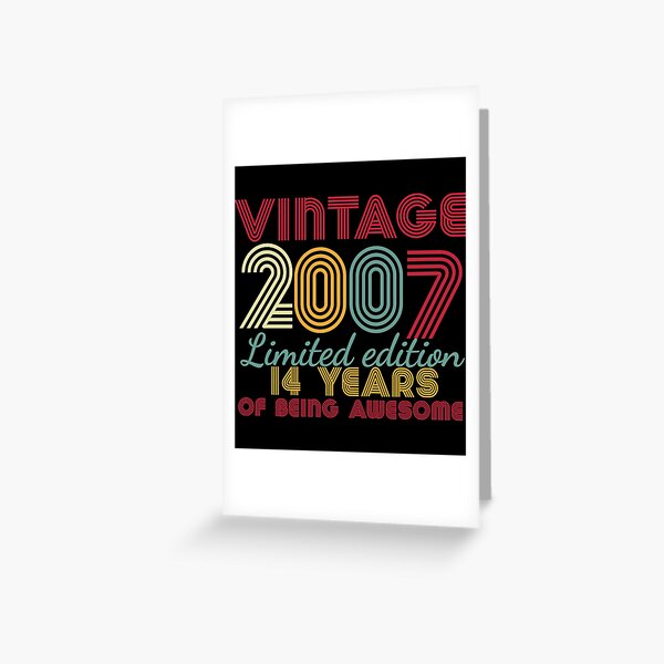 14 years  Greeting Card
