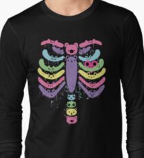 Bear Bones Kawaii Drip Long Sleeve T-Shirt