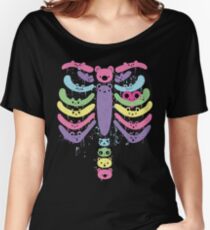 Bear Bones Kawaii Drip Women's Relaxed Fit T-Shirt