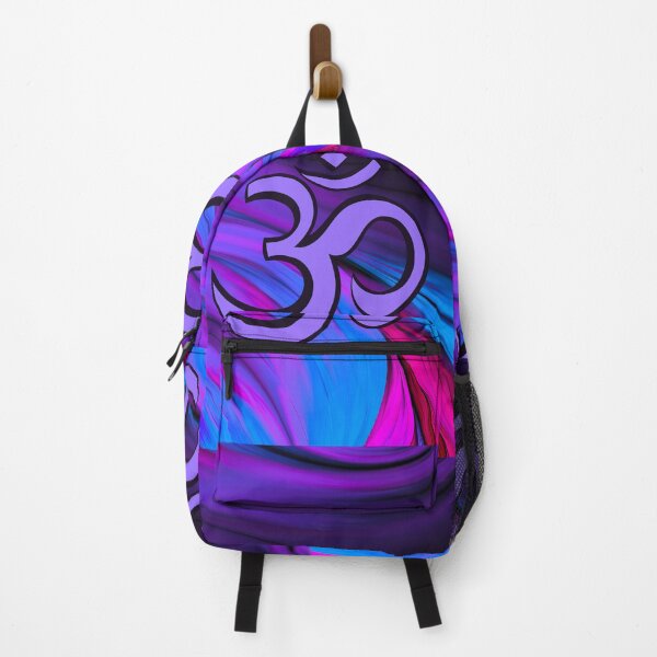 Item preview, Blue and Pink Vibrant Om Hindi Graphic designed and sold by WonderfulHumans.