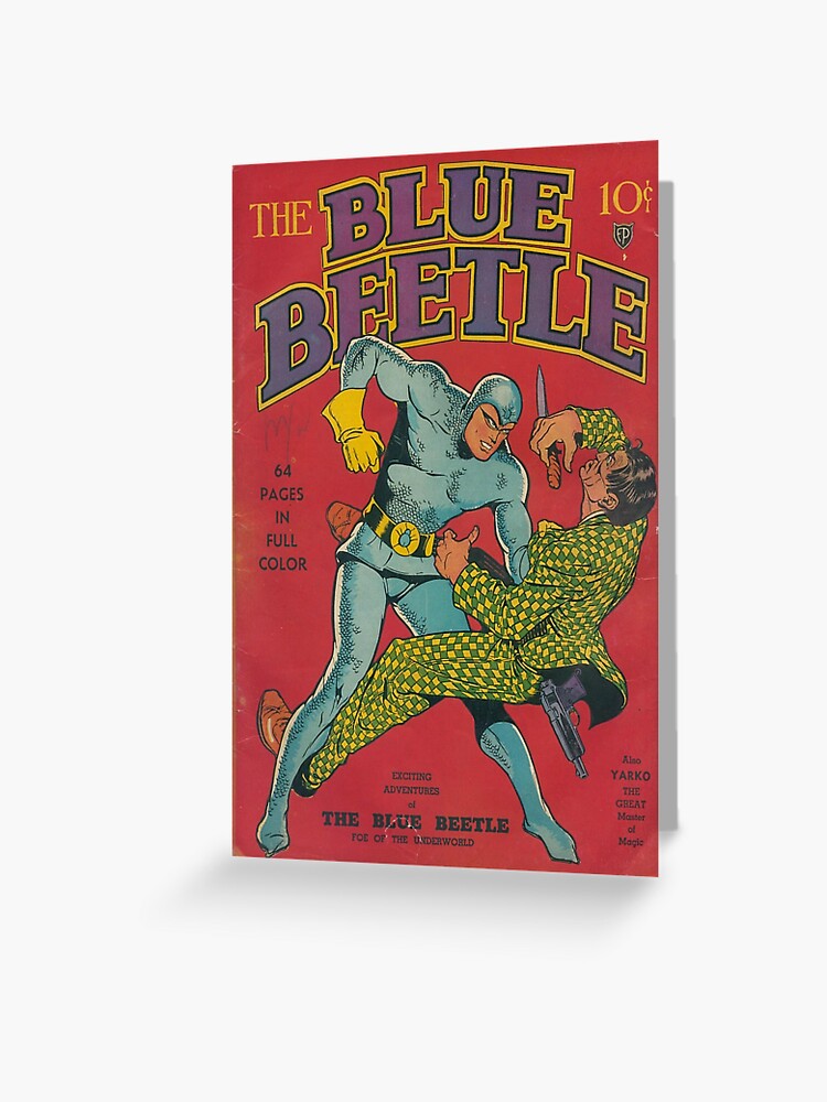 Blue Beetle Comic Book Cover Scene Greeting Card For Sale By Sunnystingray Redbubble 6178