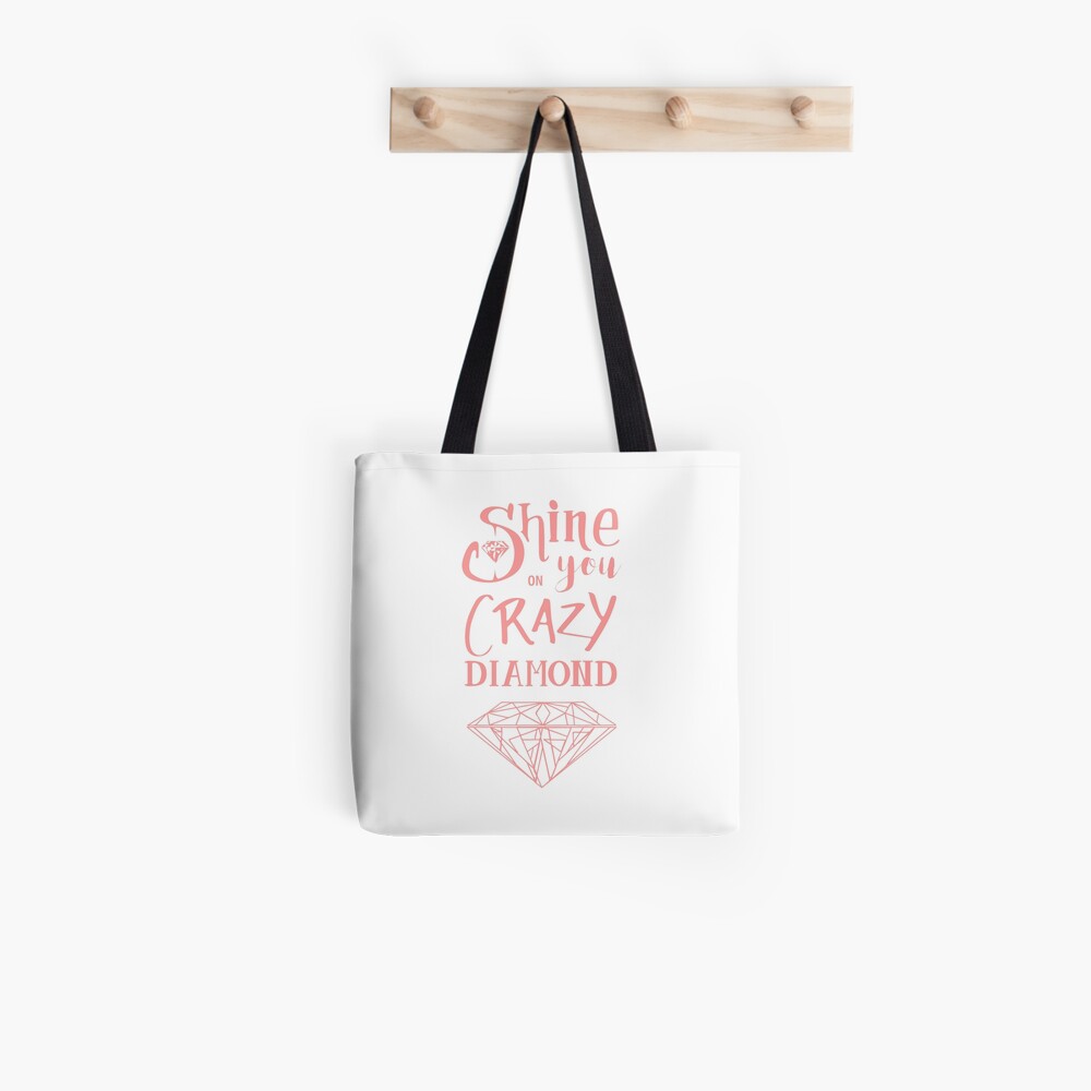 Tote bag « Shine on you crazy diamond - Pink»