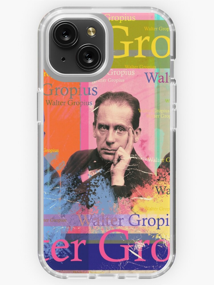 Walter Gropius portrait, famous designer iPhone Case by Mauswohn