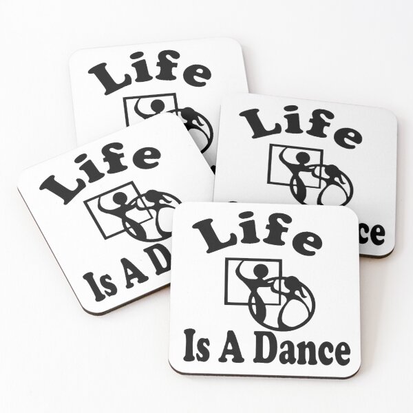 Item preview, Life Is A Dance BLK designed and sold by Square Dancing Gifts & Merchandise.