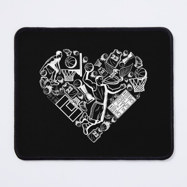 Item preview, Basketball theme Love Art Design. White art. designed and sold by epicmarketing.