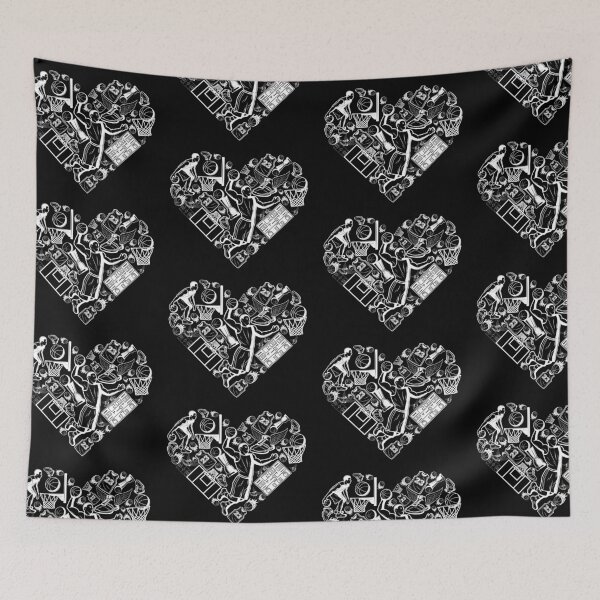 Item preview, Basketball theme Love Art Design. White art. designed and sold by epicmarketing.